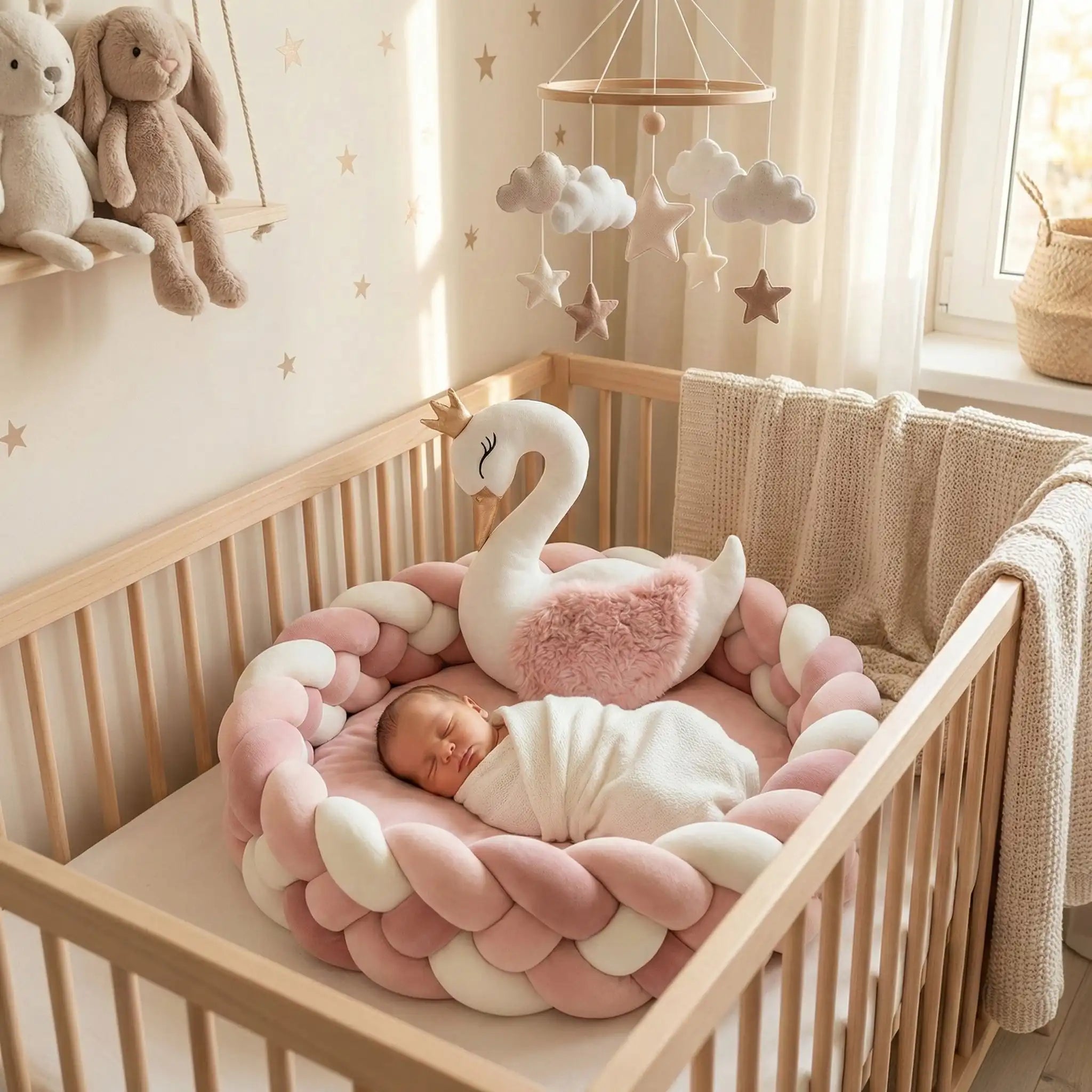 TRESSE DE LIT BEBE TRESSAGE BRINS | Cocon Sécurisant – Sommeil