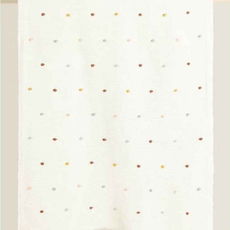 Couverture douce bebe beige apaisante DOUX TRICOT