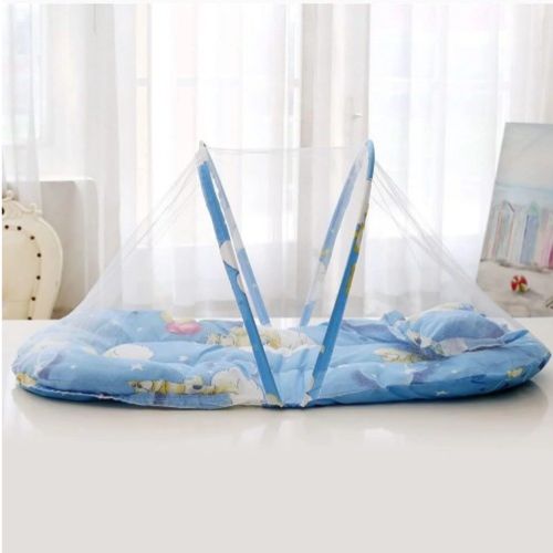 Moustiquaire Lit Bébé légère protégeant SleepNest Bleu