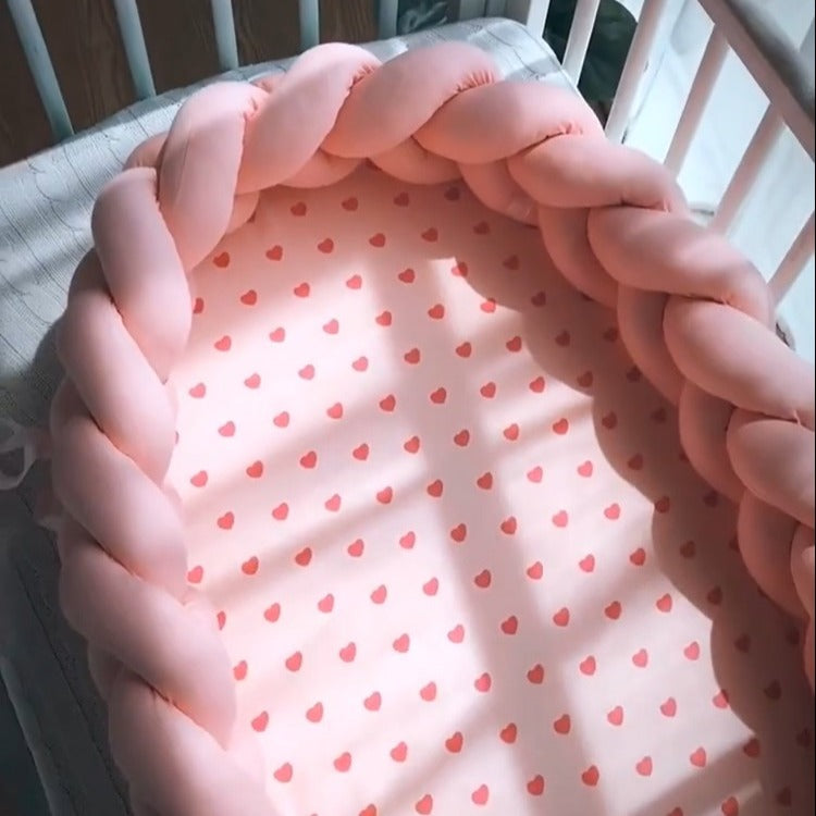 Nid pour bebe rose dans berceau Respirant & Sécurisant