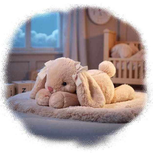 Peluche lapin douillette rassurante Timidou