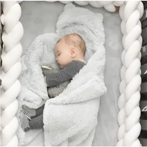 Tour de lit bebe sommeil paisible CozyKnot Blanc