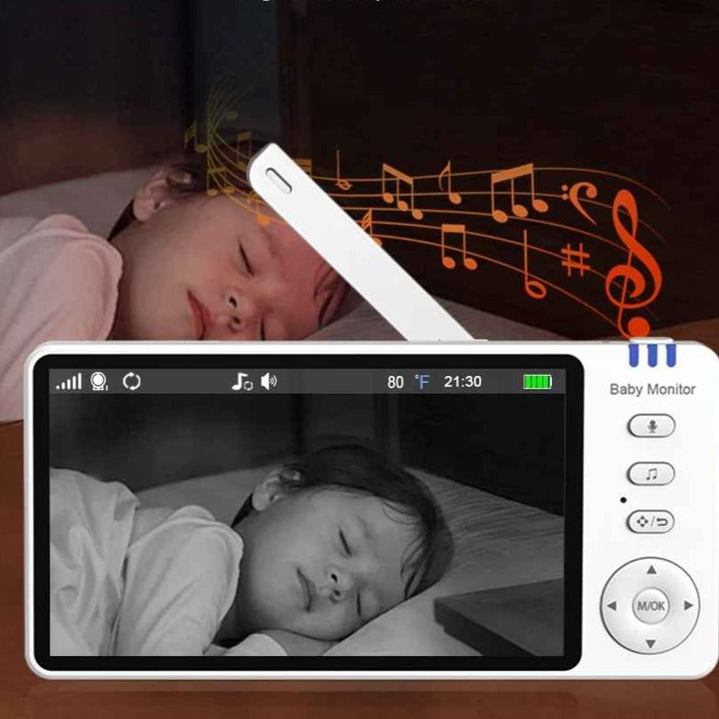 camera bebe avec berceuses apaisantes VisionSecure