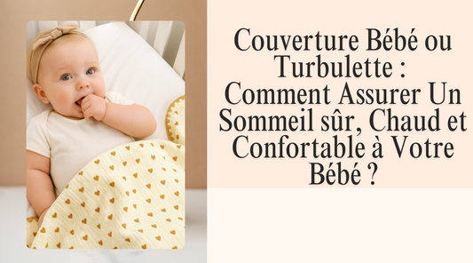 Couverture bébé en coton naturel enveloppe bébé dans un berceau