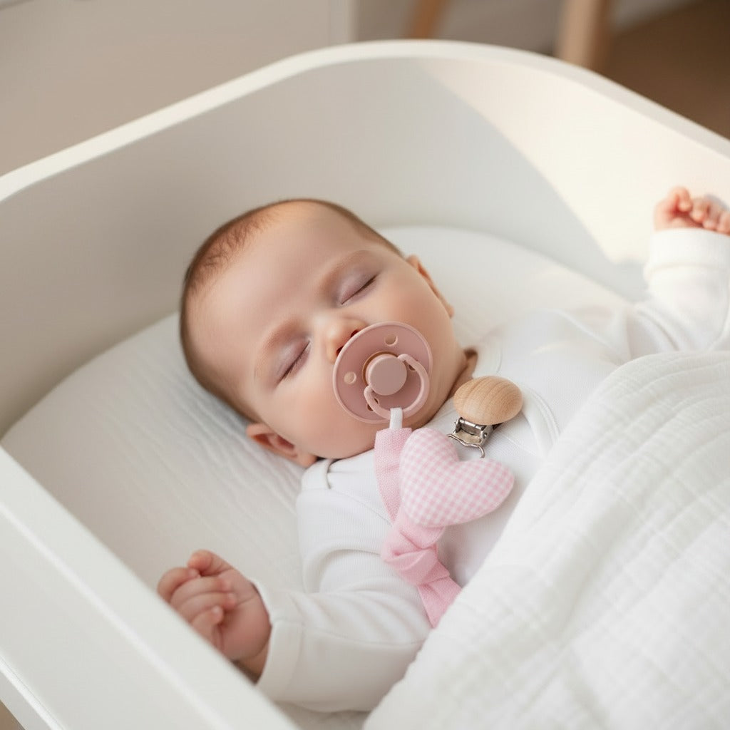 Attache tetine coeur sommeil paisible CotonCalm