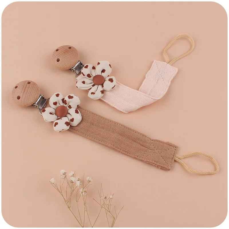 Attache tétine en hêtre de haute qualité ÉcoFloral