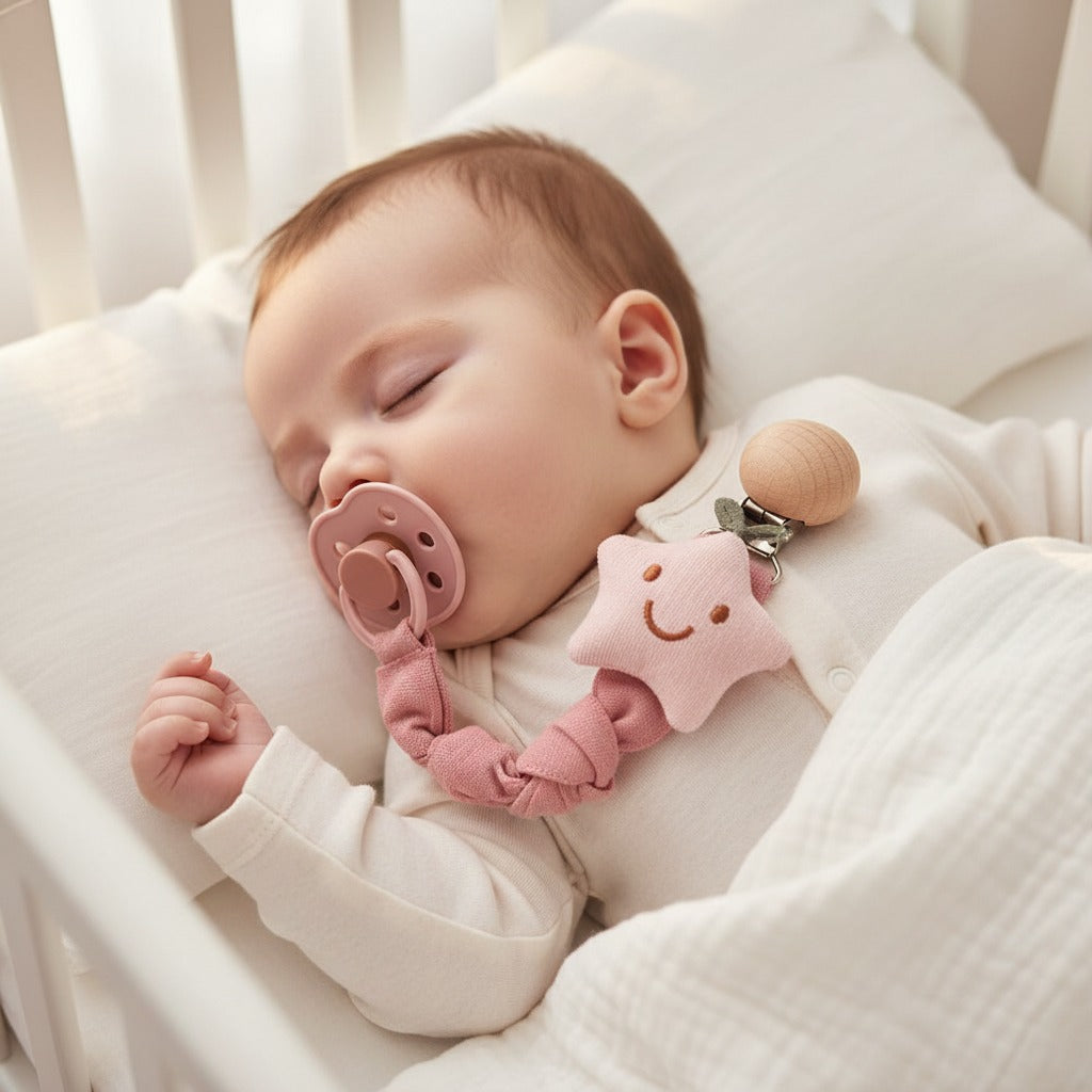 Attache tetine étoile sommeil serein CotonCalm