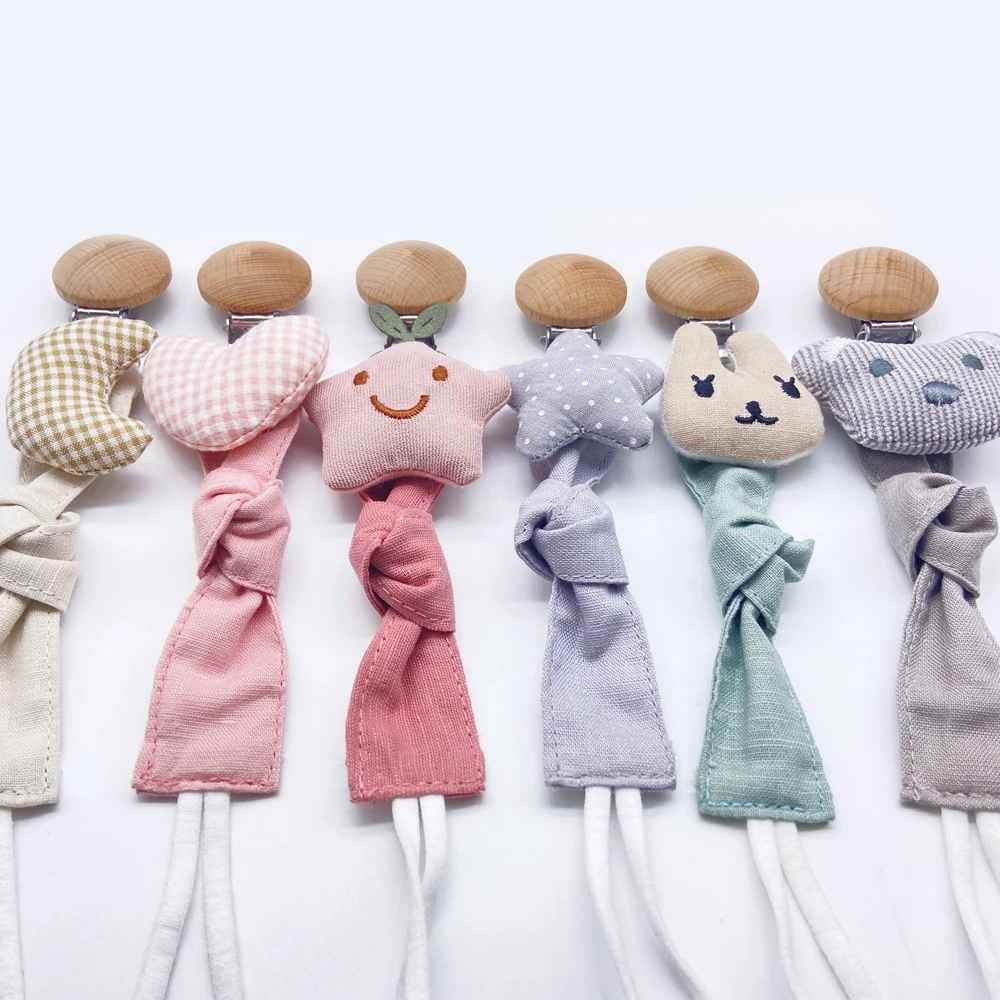 Attache tetine tissu clip robuste CotonCalm