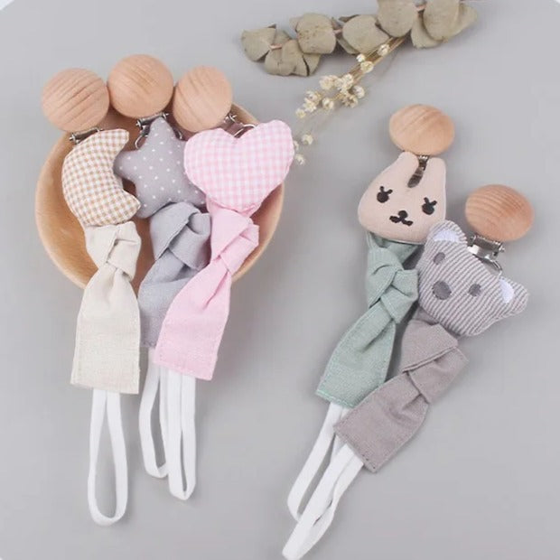 Attache tetine tissu douce stimulante CotonCalm