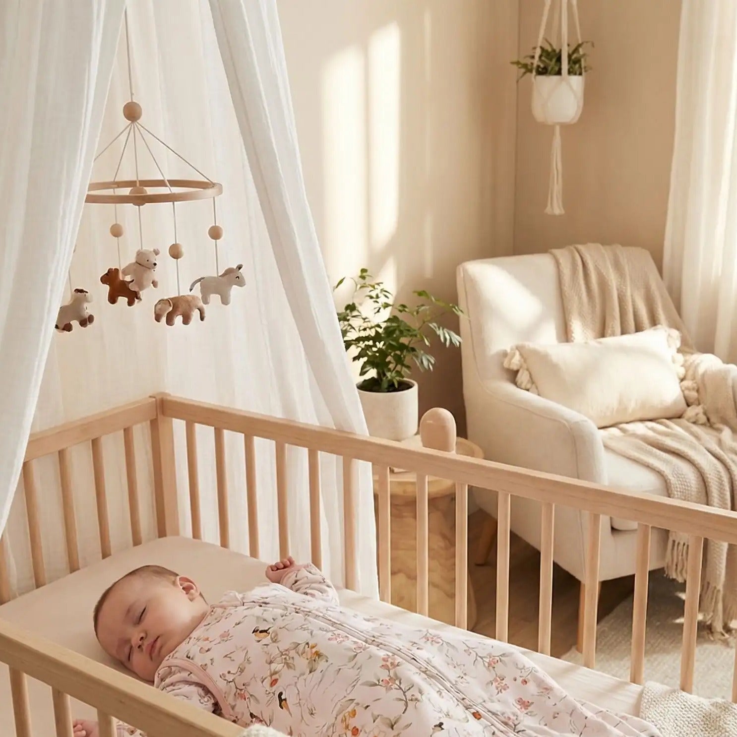 Bébé dort paisiblement avec Gigoteuse été Respirante