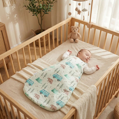 Bébé dort paisiblement avec Gigoteuse turbulette Doux Rêves