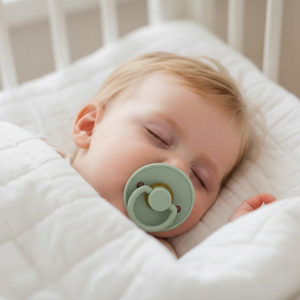 Bébé dort paisiblement avec Sucette bebe TendreLumi