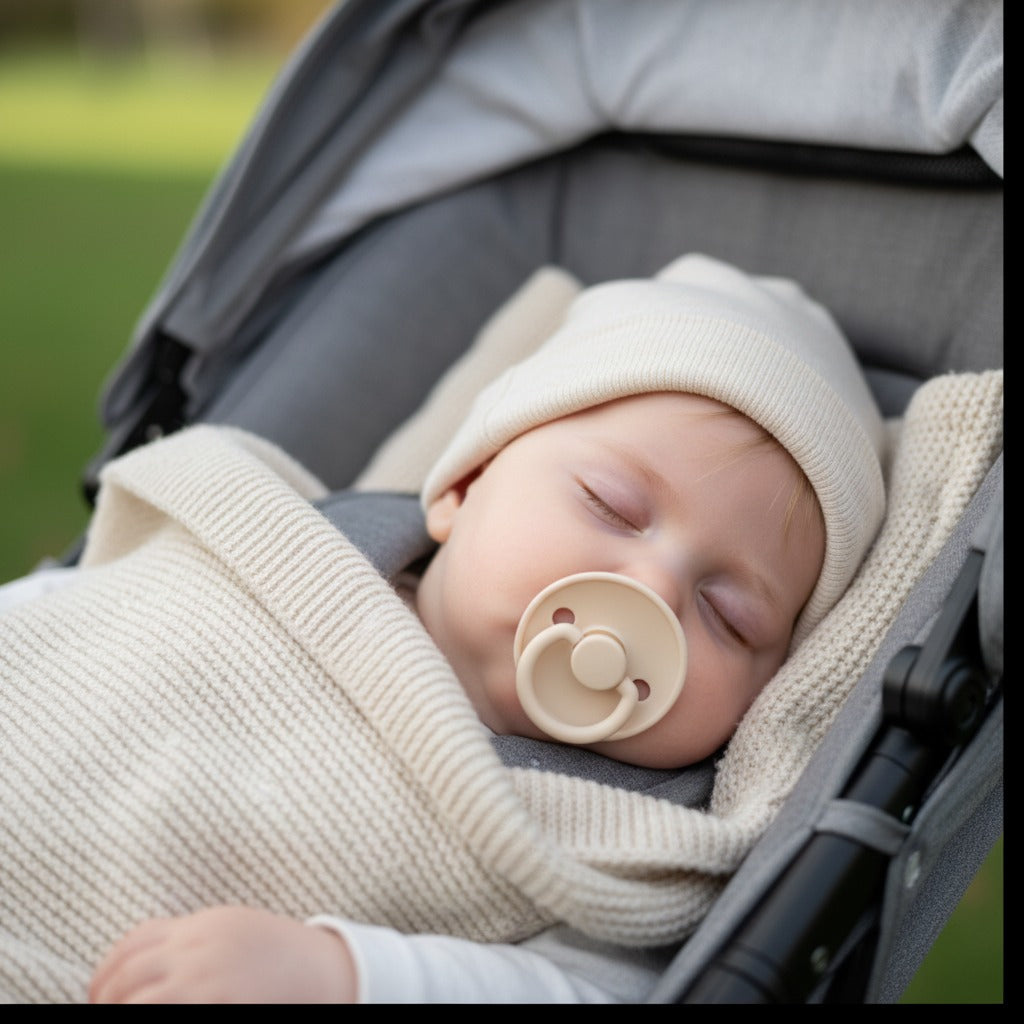 Bébé dort paisiblement avec Sucette bebe premium TendreLumi