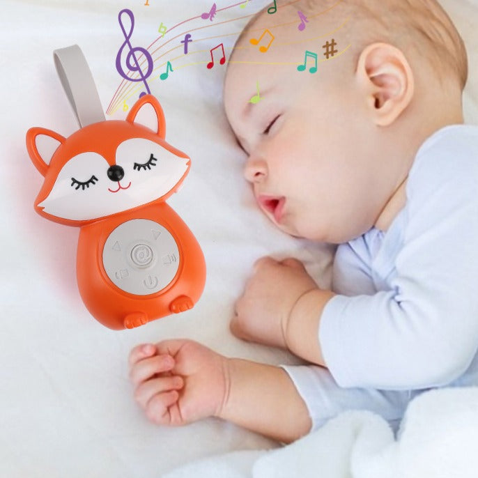 Bébé dort sereinement avec Veilleuse bruit blanc Renard Musical Apaisant