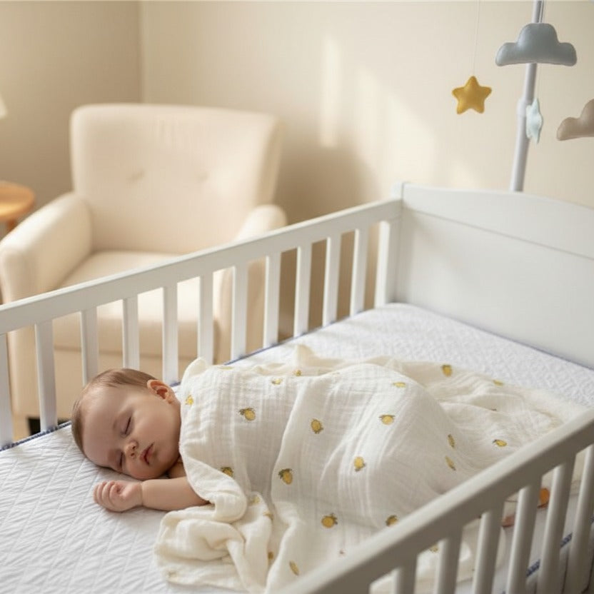 Bébé dort sereinemnet couverture douce bebe paisible Bulle de Bébé
