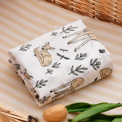 Bebe plaid doux coton PETITS PAS