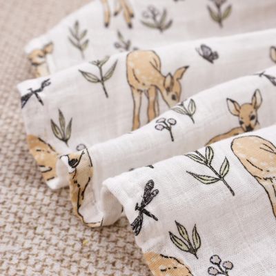 Bebe plaid doux coton détail PETITS PAS