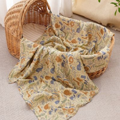 Bebe plaid doux coton savane PETITS PAS