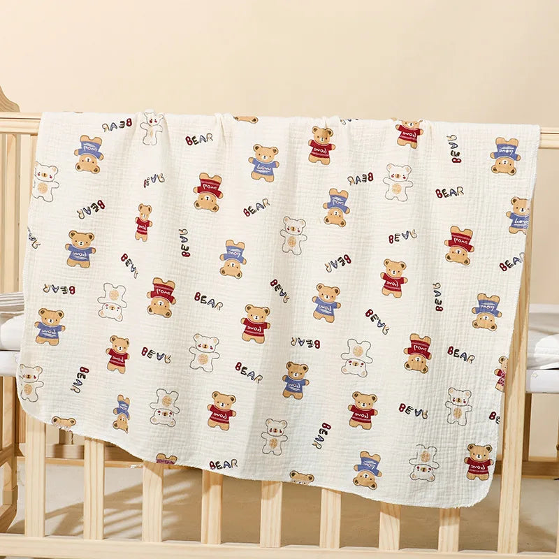 Bébé plaid motif ourson PETITS PAS