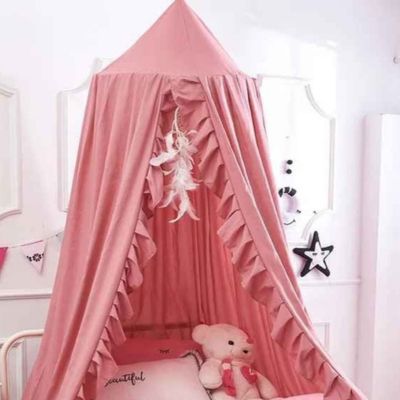 Ciel de lit bebe coin chaleureux féerique DreamyNest Rose Poudré