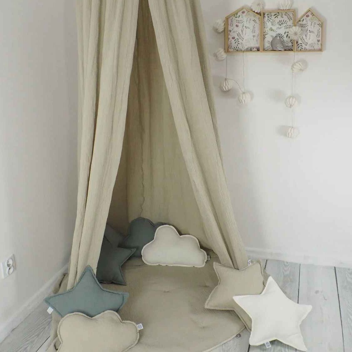 Ciel de lit bébé coin jeux Bulle de Coton