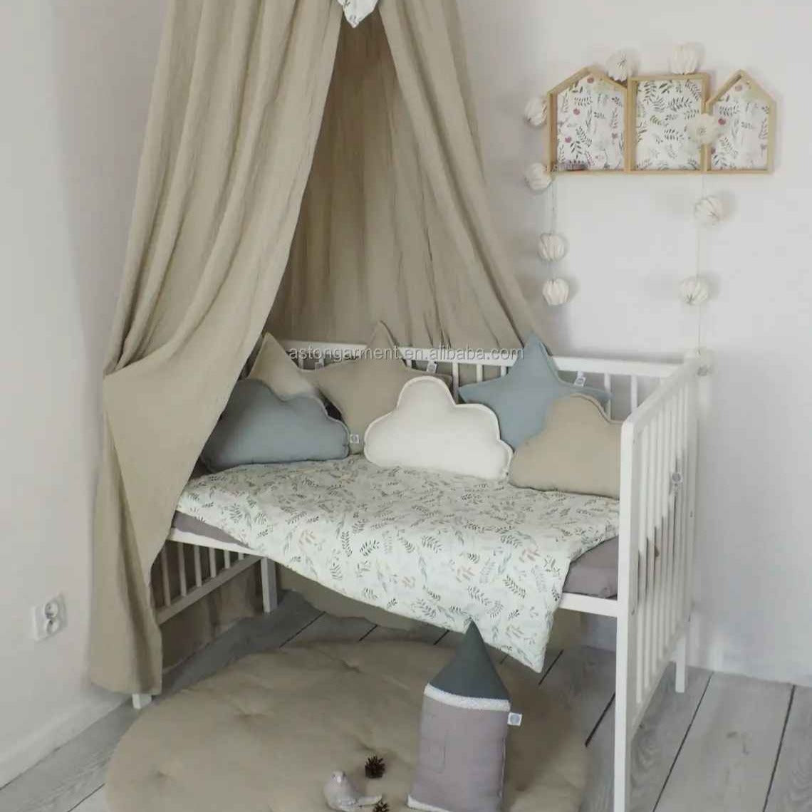 Ciel de lit bébé coton naturel protecteur Bulle de Coton