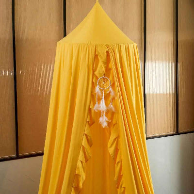 Ciel de lit bebe doux léger DreamyNest Jaune