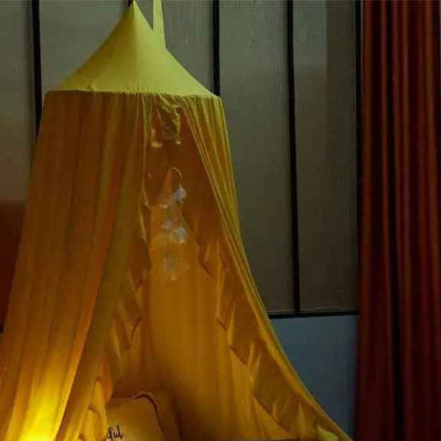 Ciel de lit bebe lumière tamisée DreamyNest Jaune