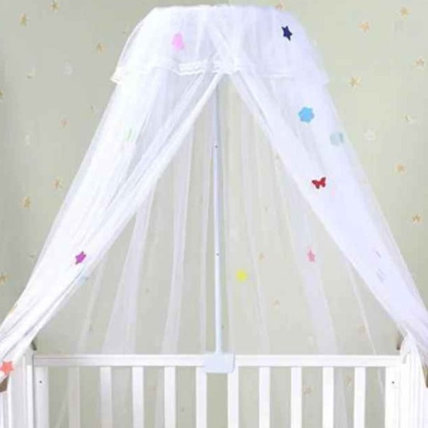 Ciel de lit et support moustiquaire blanche Cocoon Protecteur