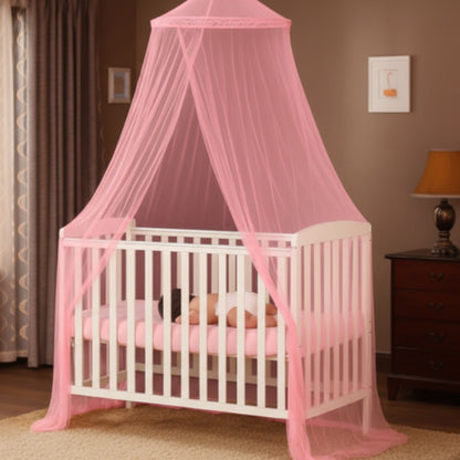 Ciel de lit léger moustiquaire rose Voile de Rêve