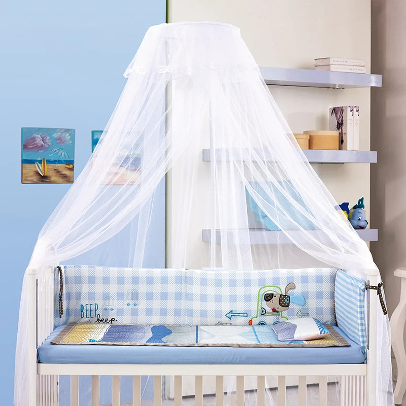Ciel de lit moustiquaire bébé sur berceau avec tour de lit DreamGuard