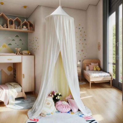 Ciel de lit pour bebe coin chaleureux Brume Blanche