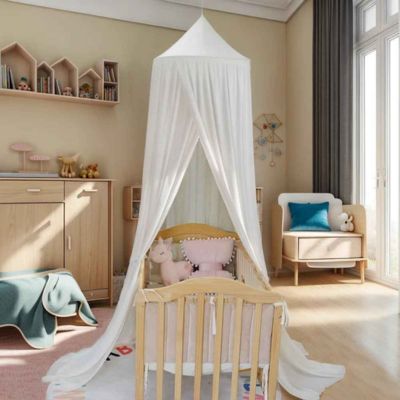 Ciel de lit pour bebe sommeil paisible Brume Blanche