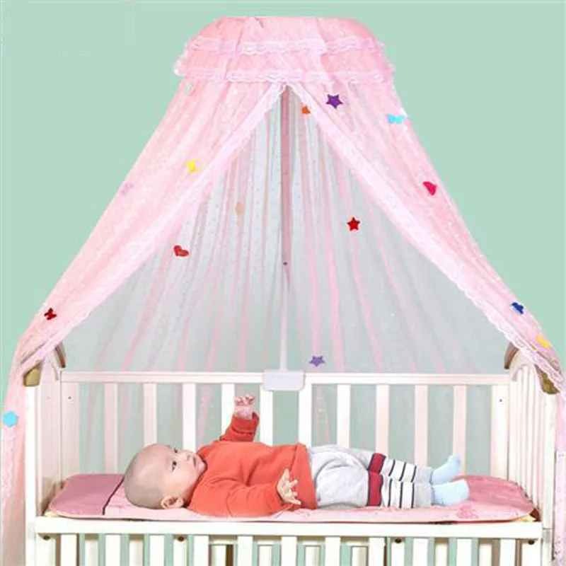 Ciel de lit pour berceau moustiquaire rose Cocoon Protecteur
