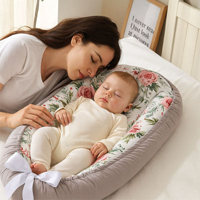 Cocon Bébé sommeil paisible NidPortableBébé Fleurs