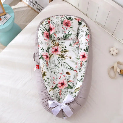 Cocon bébé confortable nidportablebébé fleurs