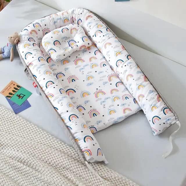 Cocon bébé installation facile nidportablebebe arc-en-ciel