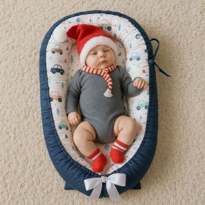 Cocon bébé nid douillet CozyCocoon Voitures Bleues