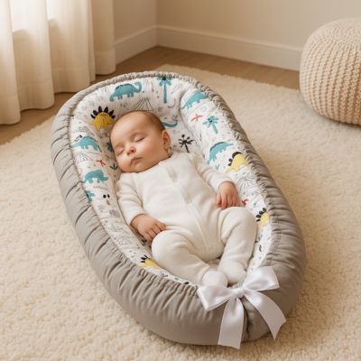 Cocon bébé nid douillet sommeil serein CozyCocoon DINOSAURE
