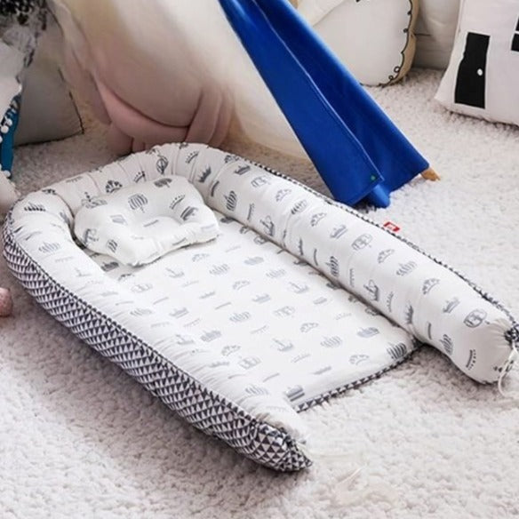 Cocon pour bebe avec oreiller ajustable Couronne