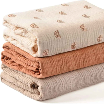 Couverture Bébé Douce Mousseline couleur beige DoudouZen