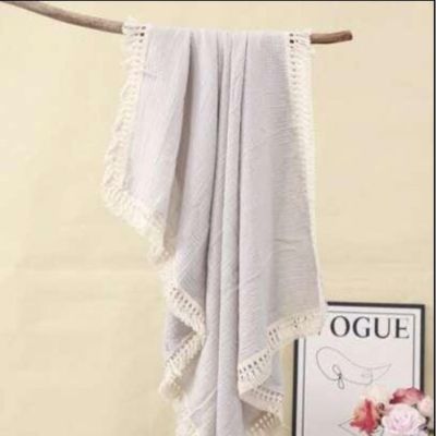 Couverture Bebe douce coton BabyBlanket Gris