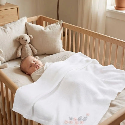 Couverture bebe brodee sommeil serein Coton 4 Saisons
