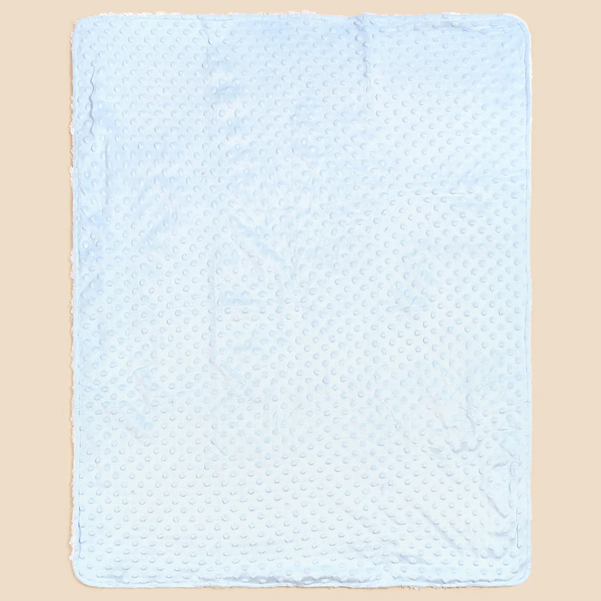Couverture bebe chaude douce bleu dimensions généreuse Double Face