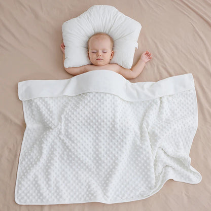 Couverture bébé douce blanche ultra douce sommeil paisible Cocodoux
