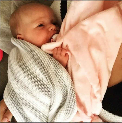 Couverture bébé douce cadeau naissance Cocon Velours