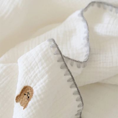 Couverture bebe douce coton détail Souffle de Coton