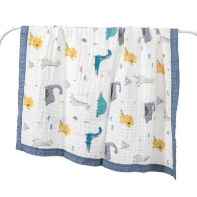 Couverture bébé douce coton dinosaure accrochée Les Amis de Bébé