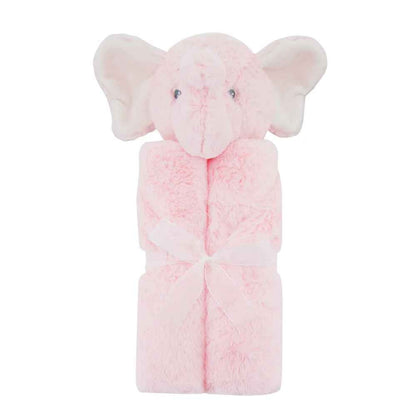 Couverture bébé douce éléphant rose Cocon Velours