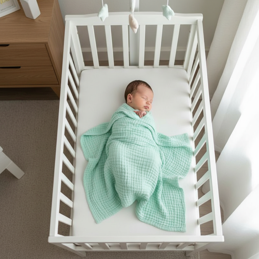Couverture bébé douce sommeil paisible Mousseline Cocooning
